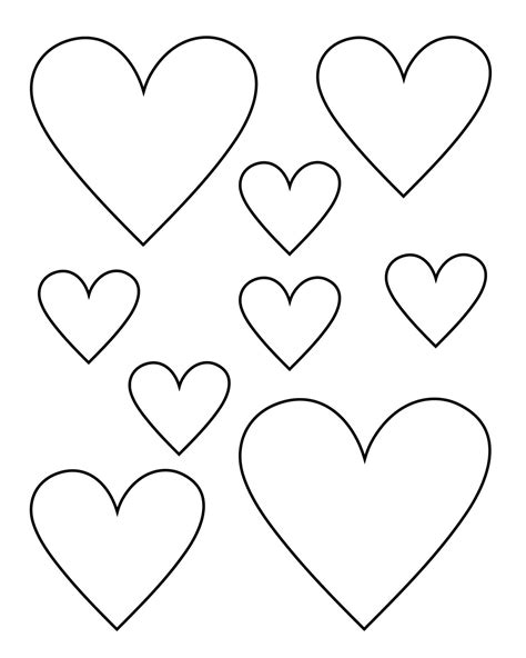 large heart template