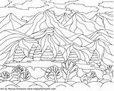 Coloring Georgia Kids Keeffe Pages Landscape Adults Drawing Scenery Painting Colour Lesson Happy Landscapes Inspired Easy Okeeffe History Getdrawings Family sketch template