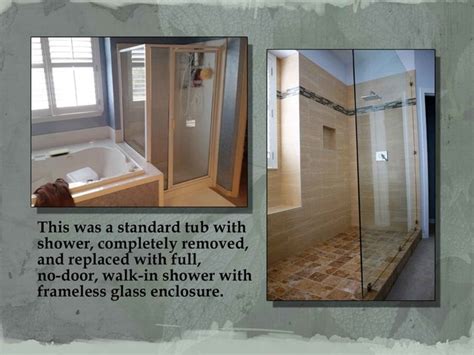 Before And After Tub Shower Conversion Modern Bathroom