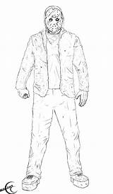 Jason Freddy Vs Coloring Pages Drawing Myers Michael Mask Ec87 Deviantart Template 2009 Sketch Getdrawings sketch template