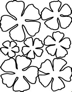 flower template coloring page crafts  worksheets  preschool