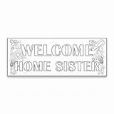 Banner Coloring Flowers Missionary Ldsbookstore Welcome sketch template