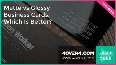 Matte Vs Glossy Business Cards Reddit Ubseisns