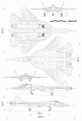 Sukhoi Su 57 Blueprint Related Posts 3d Pakfa sketch template