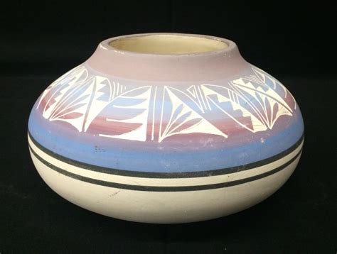 etched navajo pottery