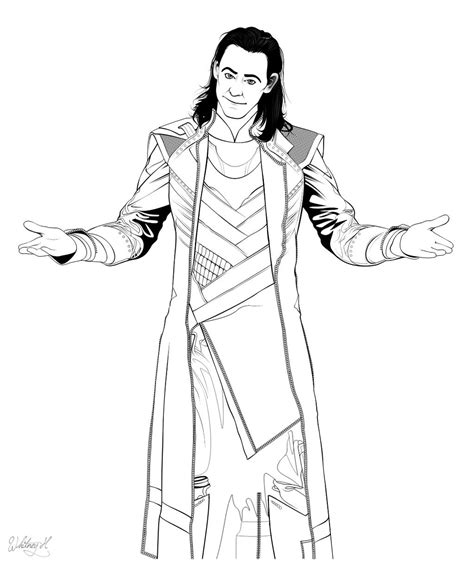 loki coloring page  kestrelmoonfayre  deviantart