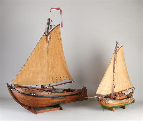 antieke hollandse miniatuur boten details kavel twents veilinghuis