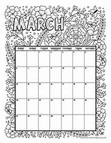 Calendar Woojr sketch template
