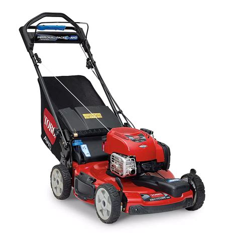 toro recycler   briggs stratton gas  wheel drive propelled lawn mower  home