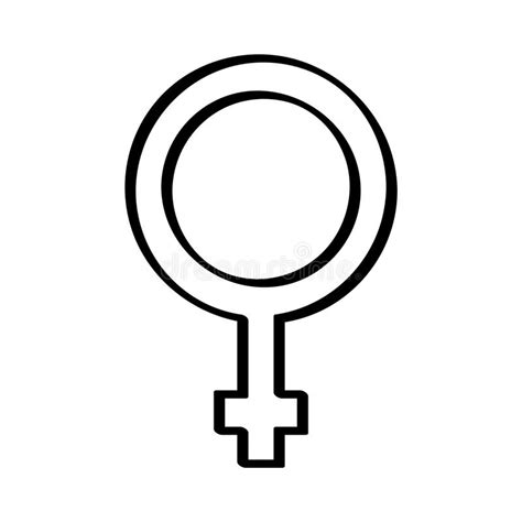female symbol isolated icon stock vector illustration of sexual