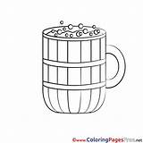 Mug Coloring Beer Pages Sheet Title sketch template