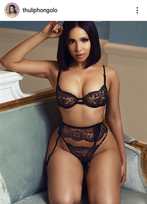 Thuli Phongolo Flaunts Curves In Sexy Lingerie