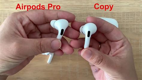 fake airpod pro  real airpods pro comparison youtube