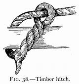 Knots Splices Rope Hitch Timber Hyatt Verrill Work Fig Spar Line sketch template