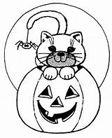 Scary Spooky Kolorowanki Kot Halloweenowy Popular Getcolorings sketch template