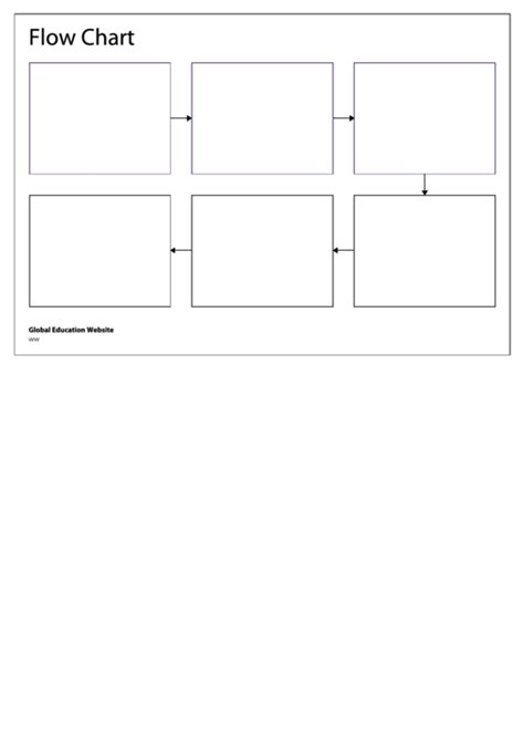 blank flow chart template printable