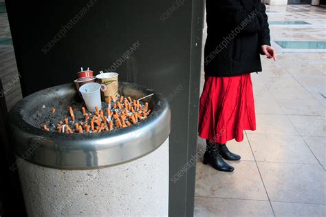 Woman Smoking Stock Image C031 1154 Science Photo Library