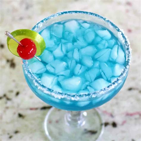 Ocean Blue Margarita Curacao Drink Homemade Food Junkie