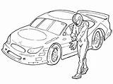 Car Driver Race Drawing Coloring Pages Nascar Getdrawings sketch template