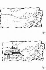 Rock House Wise Foolish Coloring Builders Parable Man Built Pages Sand Clipart Jesus Bible Casa Crafts School Line Na Houses sketch template