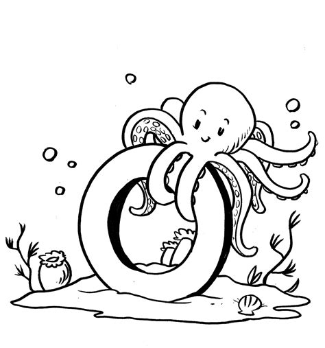 printable octopus coloring pages  kids