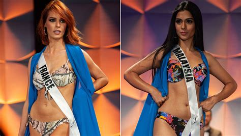 miss universe 2019 preliminary miss france malaysia fall during