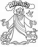 Coloring Jesus Kids Easter Pages Christ Alleluia Reborn Topcoloringpages Print sketch template