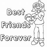 Friendship Printable Coloring Pages Friends Friend Forever Quotes Colouring Sheets Color Ever Cards Says Kids Quote Heart Girls Quotesgram Happy sketch template