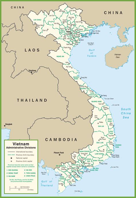 vietnam political map ontheworldmapcom
