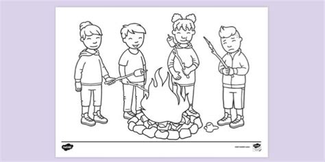 coloring pages  summer camp
