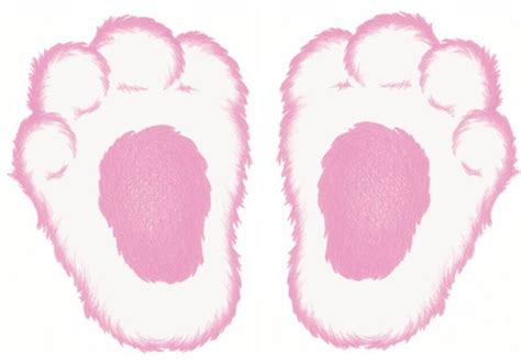 easter bunny feet template template guru