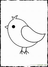 Bird Coloring Baby Pages Cute Template Big Printable Outline Vogel Clipartmag Drawing Cutouts Easy sketch template