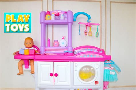 baby doll nursery care toy set play feeding baby doll youtube