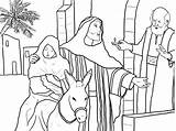 Coloring Joseph Esel Testament Donkey Coloringhome Kostenlos Ausmalbild Malvorlagen Nativity Bibel Q1 sketch template