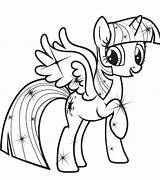Pony Twilight Little Coloring Pages Getdrawings sketch template