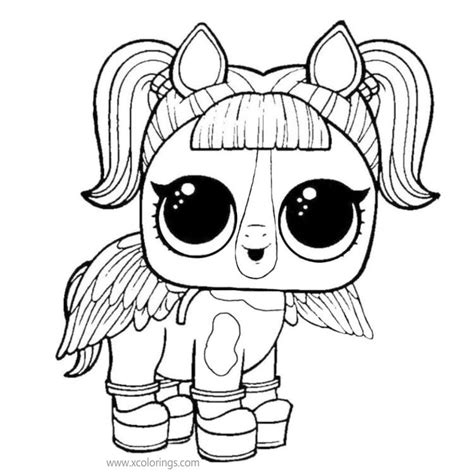 lol coloring pages unicorn series pet  baby xcoloringscom