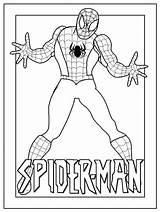 Coloring Spiderman Pages Printable Back sketch template