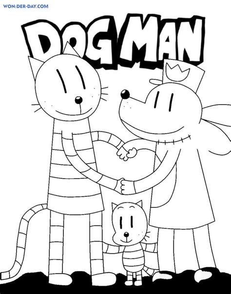 dog man coloring pages printable sketch coloring page