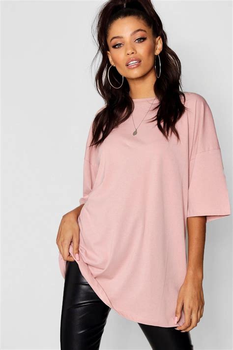 Black Basic Washed Oversized T Shirt Oversized Tshirt Women Oversized