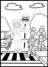 Safety Road Coloring Traffic Pages Preschool Drawing Stop Kids Activities Rules Children Light Colouring Signs Printable Worksheets Bus Pedestrian Week sketch template