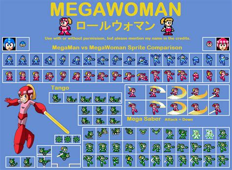 Megawoman Rollwoman Sprite Sheet V 2 By Bleuvii On
