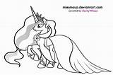 Celestia Princess Coloring Pony Little Pages Castle Glory Outfits Popular Library sketch template