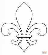 Fleur Coloring Lis Pages Printable sketch template