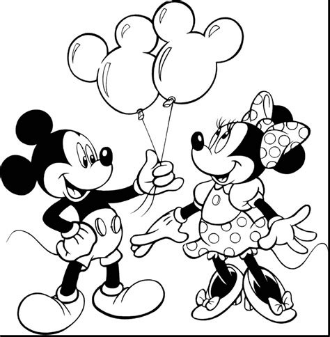 mickey mouse  minnie mouse coloring pages