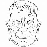Frankenstein Scary sketch template