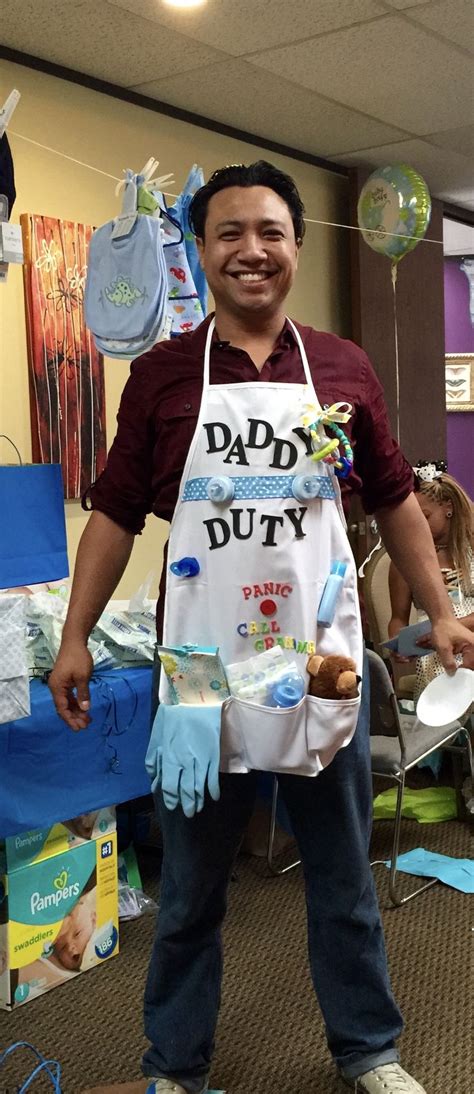 daddy duty apron daddy baby shower baby shower  men cute