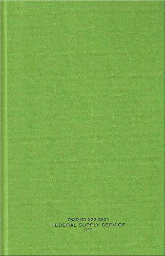 Green Military Log Book Record Book Memorandum Book 5 1 2 X 8 Green