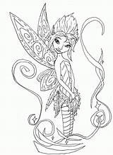 Coloring Fairy Pages Princess Kids Printable Popular sketch template