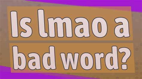 lmao  bad word youtube