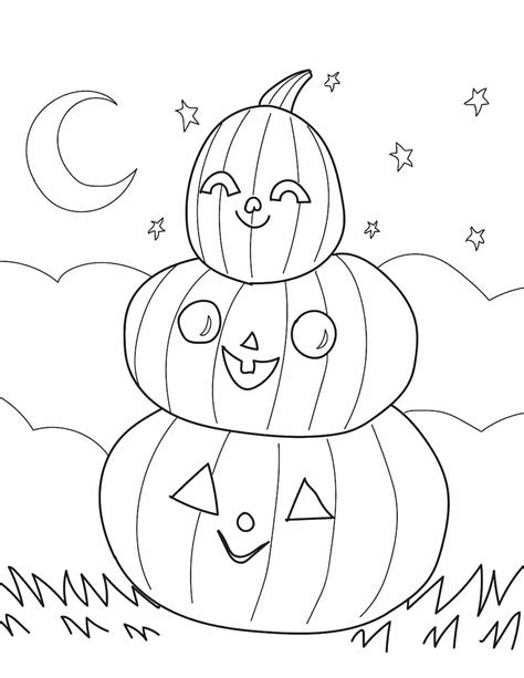 printable fall coloring pages  kindergarten printable templates